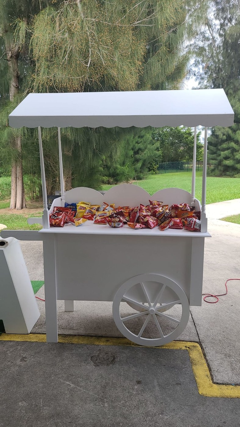 Carts & Displays available for rent from Adventure Fifi Party Rental